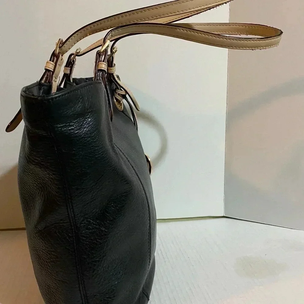 Michael kors Black leather satchel handbag